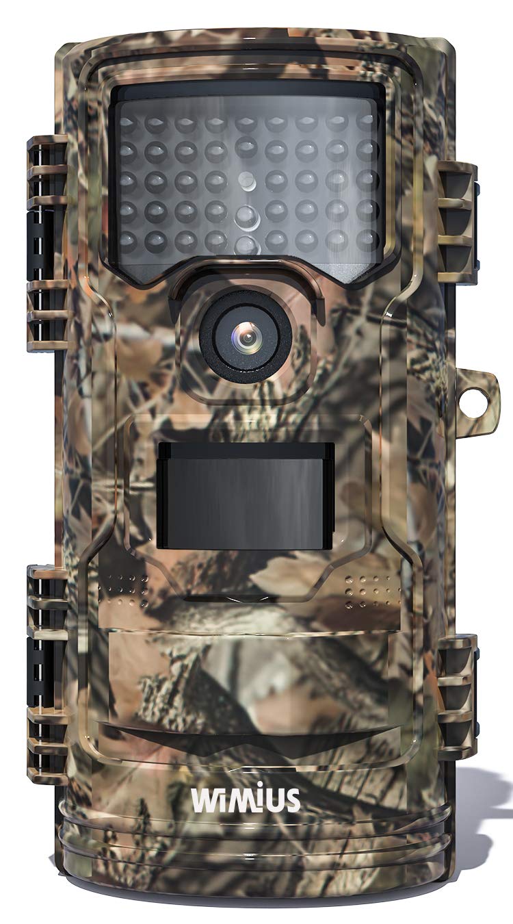 WiMiUS H8 WiFi Wildlife Camera 24MP 1296P Trail Camera,0.3S Trigger Speed 120°Wide Angle Waterproof IR Night Vision Motion Activated for Wildlife Monitoring, Garden Security (Yellow)