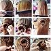 Wisdompark 2 Pieces Hair Styling Disk Donut Bun Maker Former Foam French Twist Hairstyle Clip DIY Doughnuts Hair Bun Tool