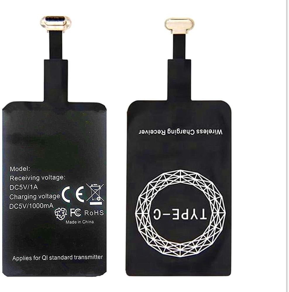 AISHEMI Wireless Charging Receiver Adapter with Fast Smart Microchip Technology for Samsung LG Huawei Sony Motorola Xiaomi Alcatel All Android Device USB Type-C: Home Audio & Theater