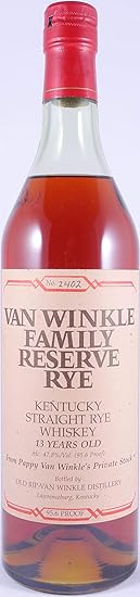 Van Winkle Family Reserve 13 Years No. 2402 handmade Kentucky Straight Rye Whiskey 47,8% Vol. aus Pappy Van Winkles Private S