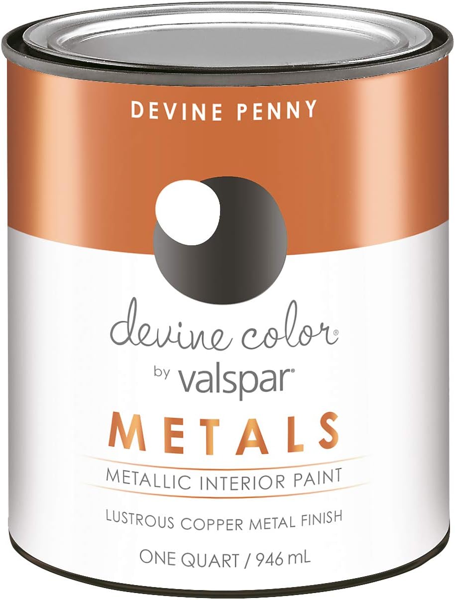 Valspar Metallic Penny Devine Color Quart, 1, House Paint Amazon Canada