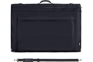 JJRING 24x36 Art Portfolio Tote Bag - Large Carrying Storage Case with Handle & Adjustable Shoulder Strap, Portfolio Folder for Artwork, Posters, Canvas, Drawing Boards