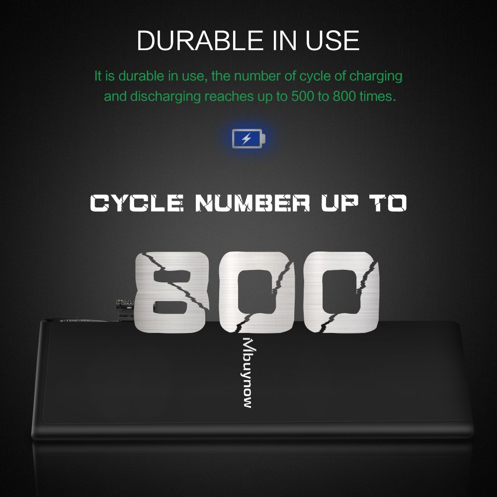 Mbuynow Batería del iPhone 5S,Kit de Reparación Completo con Herramientas e Instrucciones de Alta apacidad (1560mAh) Nuevo 0 Ciclo