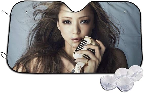 Amazon Co Jp 車用 サンシェード 安室奈美恵 日焼け防止 汎用 車用品 遮光断熱 Uv 簡単吸盤取付 カーフロントカバー 服 ファッション小物