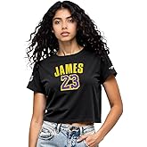 Pro Standard NBA Womens Womens NBA Los Angeles Lakers Classic Player Cotton Short Sleeve Boxy Tee