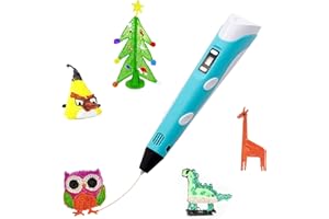 CESTLAVIE 3D Printing Pen with LCD Screen for 3D Doodle Drawing Printer Pen, 3 * 1.75mm PLA Filament for Kids Adult Making Ar