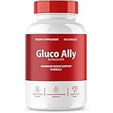 Gluco Ally Capsules, Official GlucoAlly Advanced Formula, Gluco Ally Pills, Gluco Ally Maximum Health Formula and Wellness, Gluco Ally Support Pills Reviews, 60 Capsules 1 Month Supply