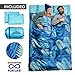 Chillbo Double Sleeping Bag for Backpacking, Camping, Hiking & Music Festivals Cool Patterns Queen Size XL 2 Person Double Sleeping Bags for Adults Cold Weather Sleeping Bag for Couplesthumb 1