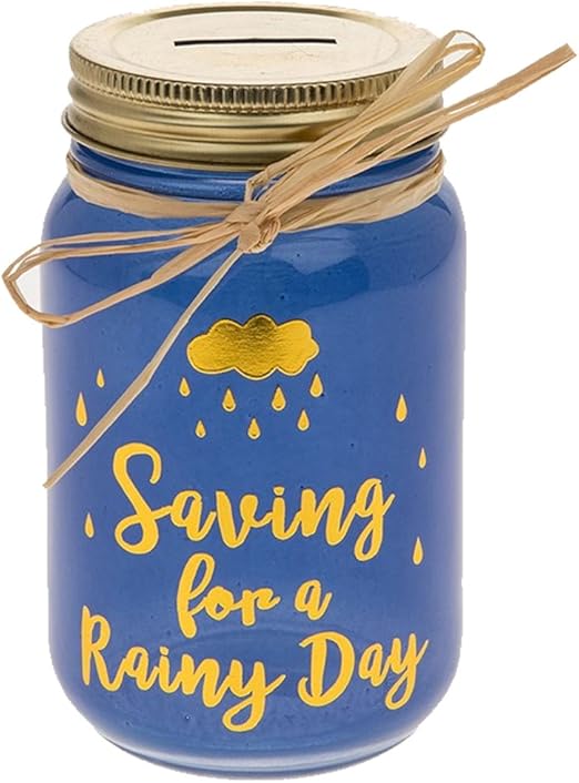 Glamorous Rainy Day Fund Jam Jar Money Box Gift Amazon.co.uk Toys & Games