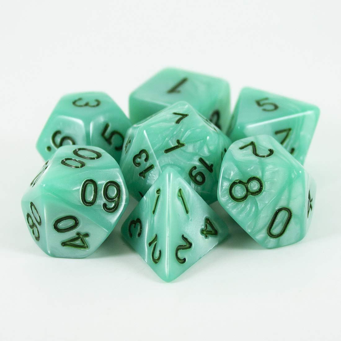 Pearl RPG Dice Set For DND (Aqua)
