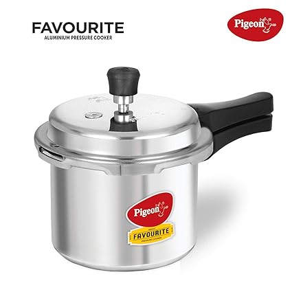 Pigeon by Stovekraft Favourite Outer Lid Non Induction Aluminium Pressure Cooker, 3 Litres,