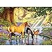 Bits and Pieces - 500 Piece Jigsaw Puzzle for Adults - Horses by The Stream - 500 pc Forest Scene Jigsaw by Artist Steve Crisp