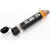 Personal Straw Water Filter to purify Water, Emergency Water Straws Portable Gear for Hiking, Camping, Travel, Fishing, Outing and Emergency Preparedness （1 Water Filter）