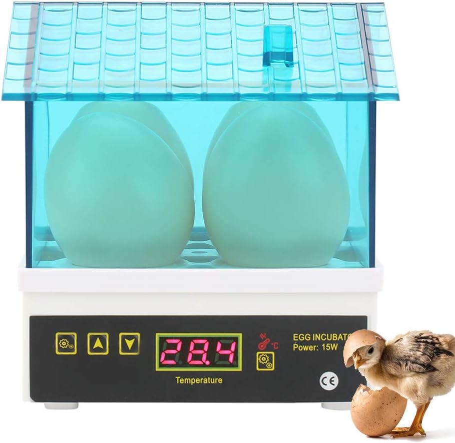 4 Eggs Incubator, Mini Thermostat Egg Hatcher Household Digital
