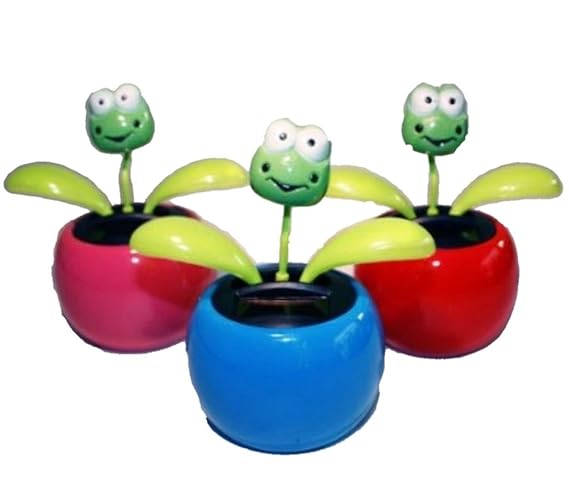 HAAC Solar Wackelblume Blume Motiv Frosch