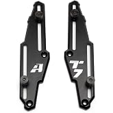 AltRider Adjustable Windscreen Risers Compatible with Yamaha Tenere 700 (2019&ndash;2024) &ndash; 100mm Lift, CNC 6061 Aluminum, Tool-Free Adjustment, VC-3 Threadmate, Vibration-Resistant Windshield Adjusters