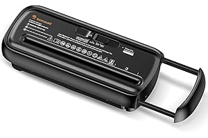 Bonsaii 6-Sheet Paper Shredder for Home Use, Portable Strip-Cut Design with Extended Arm, Design for Home Office Use Without 