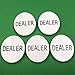 YH Poker Set of 5 Professional Casino Texas Holdem Poker Dealer Buttons