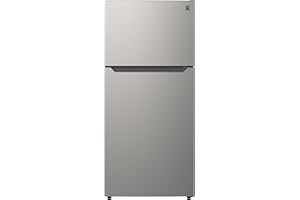 Kenmore 30" Top Mount Refrigerator with Freezer - Adjustable Shelving, Humidity-Controlled Crispers, LED Lighting, ENERGY STAR Certified, 18.1 cu. ft. Capacity - Fingerprint Resistant Metallic Steel