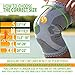 ANRi.e. Knee Brace for Meniscus Tear Arthritis - Patella Stabilizer Knee Braces for Men Women Kids Boys - Compression Knee Sleeve for Running Volleyball Sleeve Crossfit Powerlifting - Gray, XL