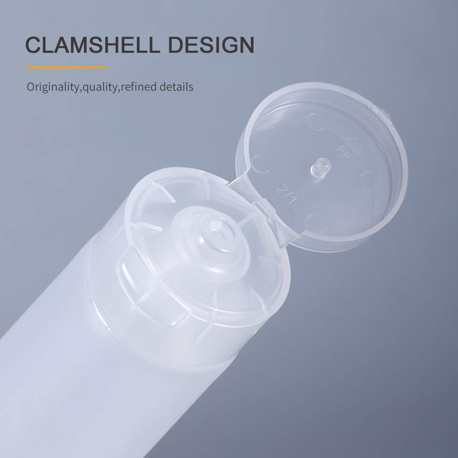 100ml Empty Tubes Soft Tubes Squeeze Bottle With Flip Cap Clear Refillable Containers for Cosmetics, Set of 28 PCS : Beauty