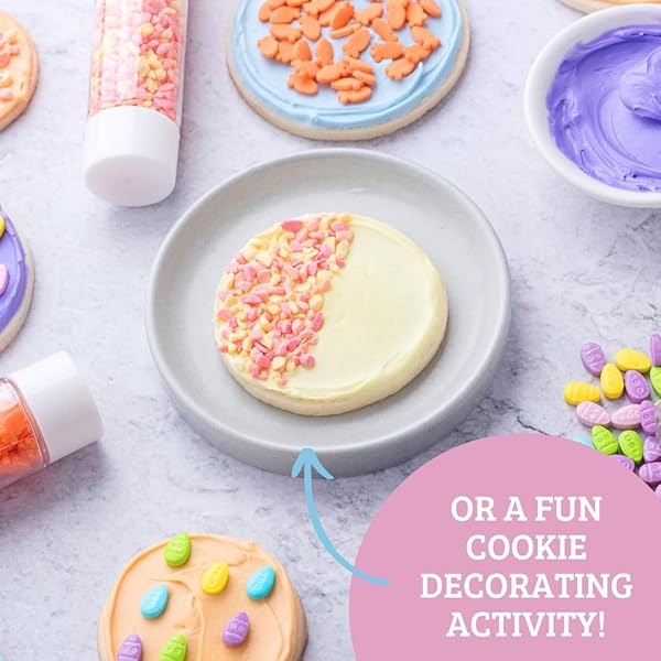 SWEETS INDEED EASTER BUNNY CANDY TOPPER 4-PACK – CRUMBLEFETTI CANDY TOPPINGS FOR ICE CREAM, CUPCAKES, HOT COCOA & COOKIES | FUN HOLIDAY BUNNY TREAT FOR EASTER BAKING, GIFTS & BASKET STUFFERS (EASTER BUNNY KIT)