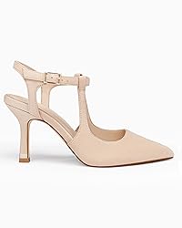 Coutgo Womens High Heels Pointed Toe Ankle Strap