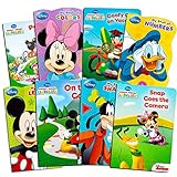 Bendon Publishing Disney Mickey Mouse My First Books Super Set (8 Shaped Board Books: Alphabet, Colors, Numbers, Shapes and Story Books)
