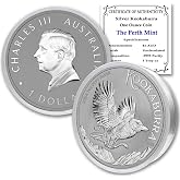 2024 P 1 oz Australian Silver Kookaburra Coin $1 Seller BU | Brilliant Uncirculated - in Capsule with Certificate of Authenticity
