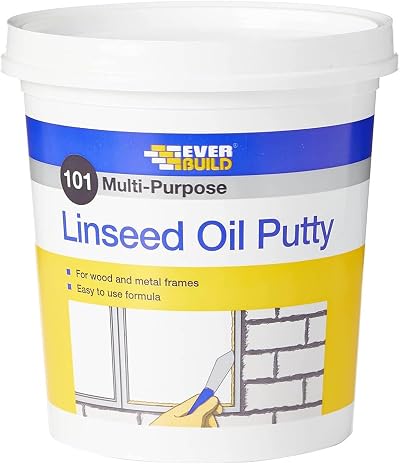 Everbuild 101 Multi-Purpose Linseed Oil Putty Natural 2kg for Glass