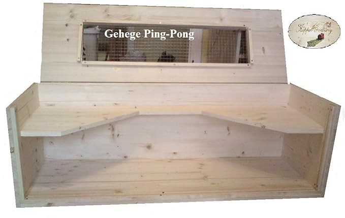 Luxus Nagerheim PING PONG aus Massivholz Made in Germany von KÄPPEL-GERMANY 120x40x42cm Gehege für Nager Rennmaus