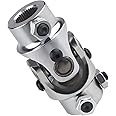 WMPHE Single Steering Shaft Universal U Joint 3/4"-36 Spline x 3/4" DD 83mm (3-1/4") Working Angle 35°Degree Nickel Plated