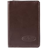 Big Skinny Men's Tri-Fold Leather Slim Wallet, Holds Up to 25 Cards