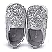 Enteer Baby Girls' Bling Loafers Shoes (3-6months, Bling)