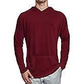 Mens Dry-Fit UPF 50+ Sun Shirt Hooded, Fishing Shirts for Men Long Sleeve, SPF Shirts for Men, Men's Rash Guard