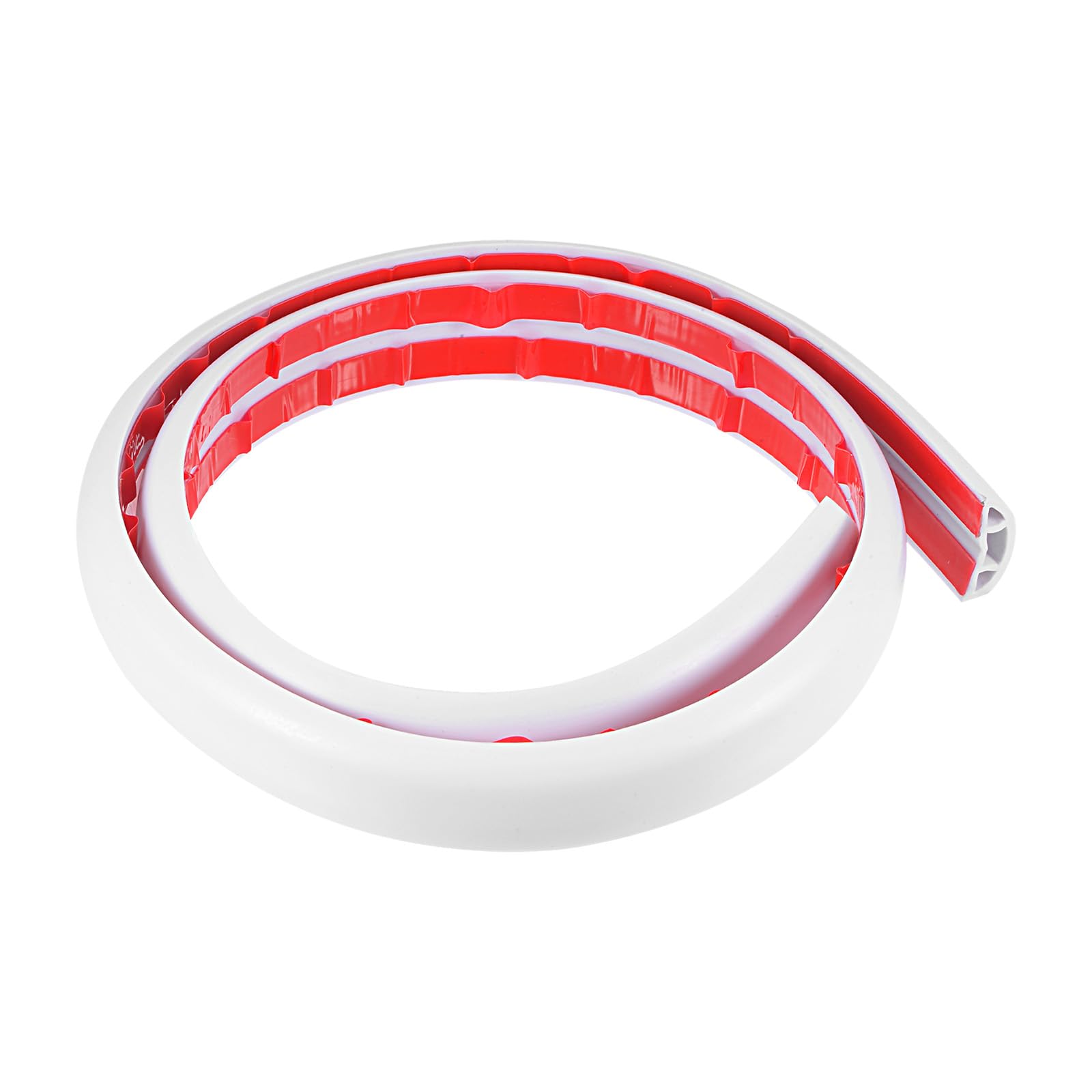 Rebower Floor Cord Cover Extension Cable Protector Management Cable Hider Raceway, [for Office, Home] - 0.4" x 0.24" x 3.3ft / White