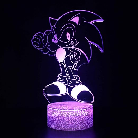 sonic the hedgehog lampara led