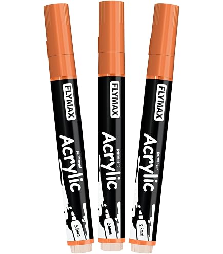 Amazon.com: FLYMAX Orange Marker Paint Pens - Permanent Marker