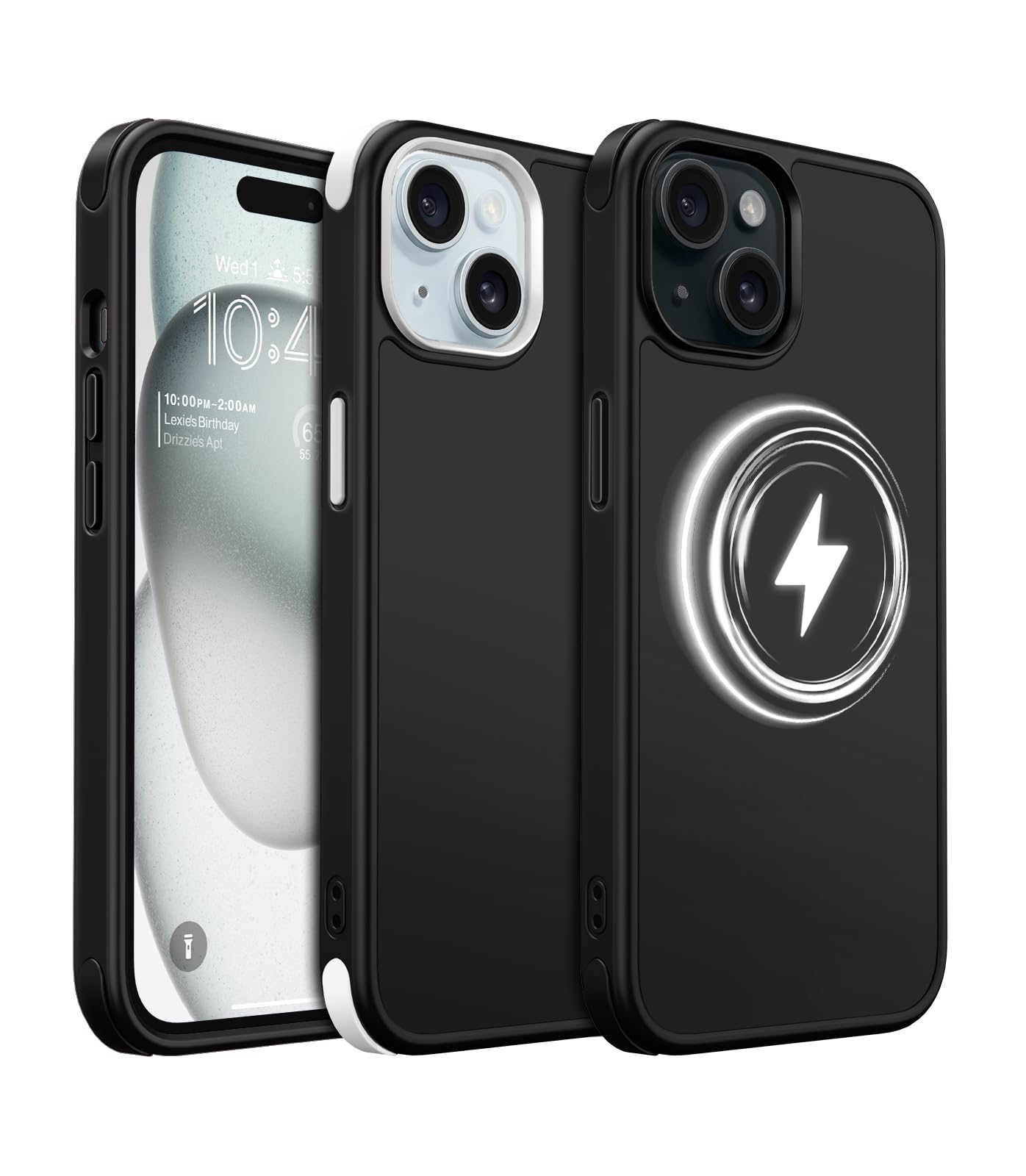 Mobnano for iPhone 15 Case Compatible with MagSafe