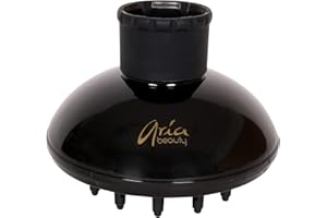 Aria Beauty Blow Dryer Diffuser - Attachment for Curly and Wavy Hair Types - Durable High-Temperature Resistant Plastic - Fits Most Blow Dryers - 1 pc