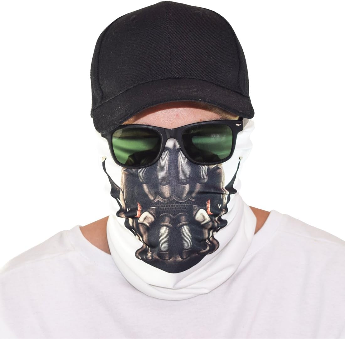 Santa Playa Maskies by, Fun Breathable Face Mask for Biking, Hiking, Running, Outdoors, Festivals, Partying :: League of Shadows