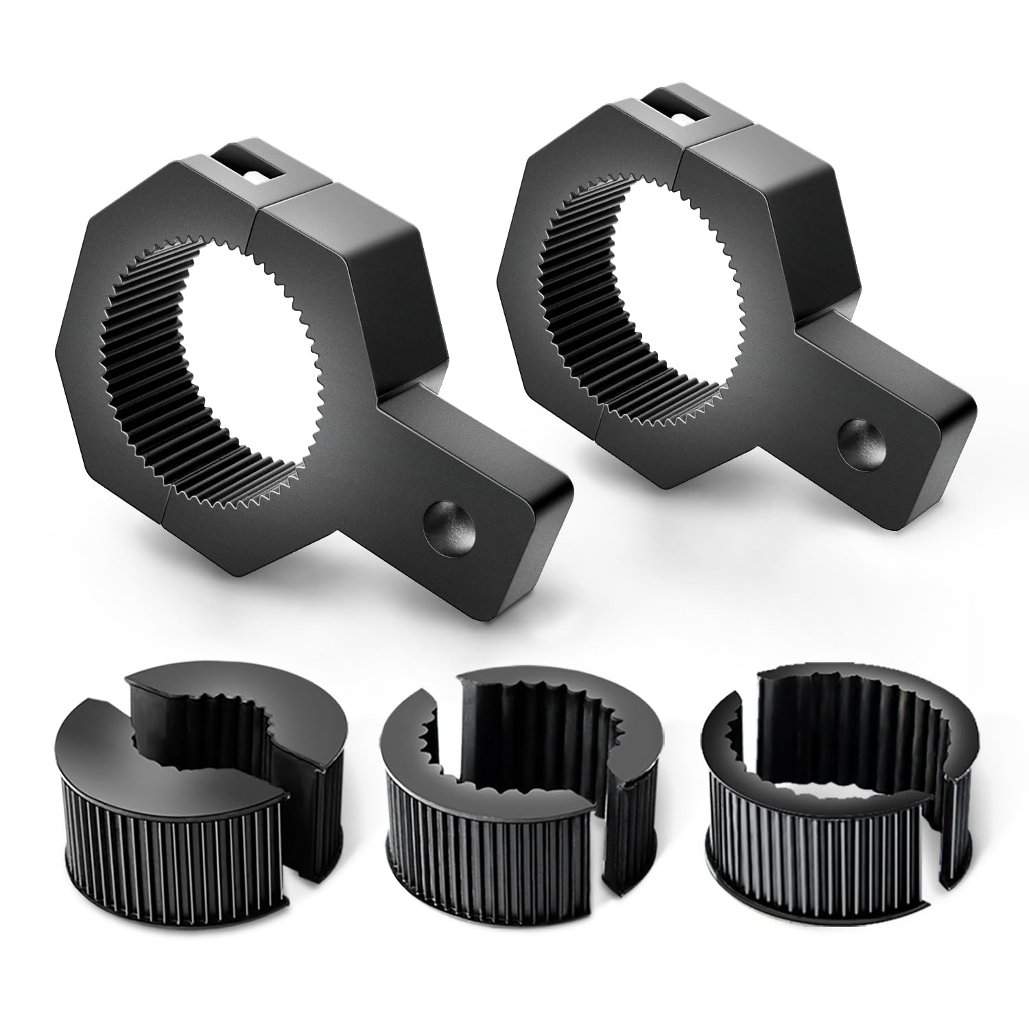 Nilight Paquete de 2 soportes de montaje de luz LED todoterreno, abrazadera de tubo vertical