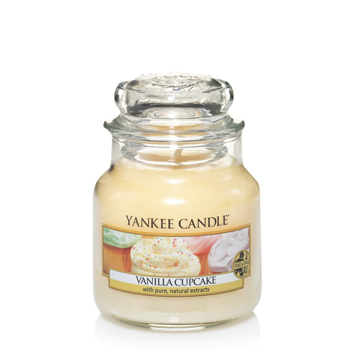 Buy Yankee Candle Vanilla Cupcake Small Jar Candle, Food & Spice Scent