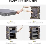 TIMBER RIDGE Compact Folding Kitchen Cabinet Camping Garden Storage 3 Shelves view 5