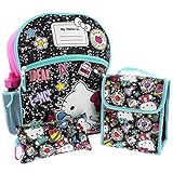 Hello Kitty 5 piece Backpack School Set (Hello Kitty Black)