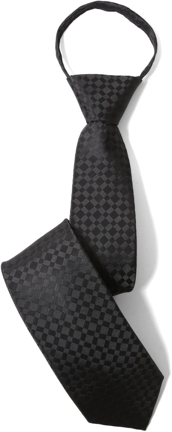 Amazon エムエイチエー M H A Style ネクタイ 葬式 ワンタッチ 簡単装着 ワンタッチネクタイ 冠婚葬祭 全10タイプ C Check 7cm ネクタイ 通販