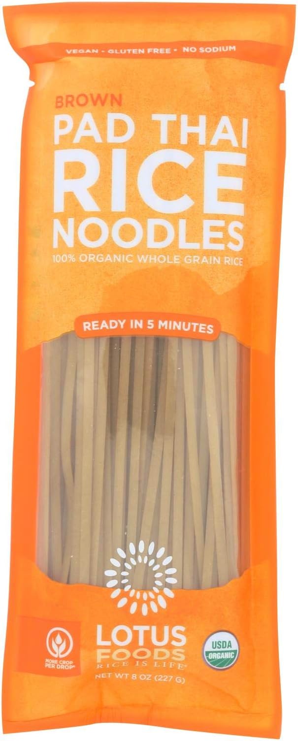 Lotus Foods Ndls,Og1,Brwn Rc,Pad Tha 8 Oz (Pack Of 8