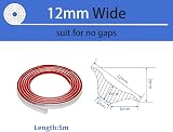 Zayejod PVC Quadrant Trim Flexible Laminate Beading Self Adhesive 5M 12x6mm view 2