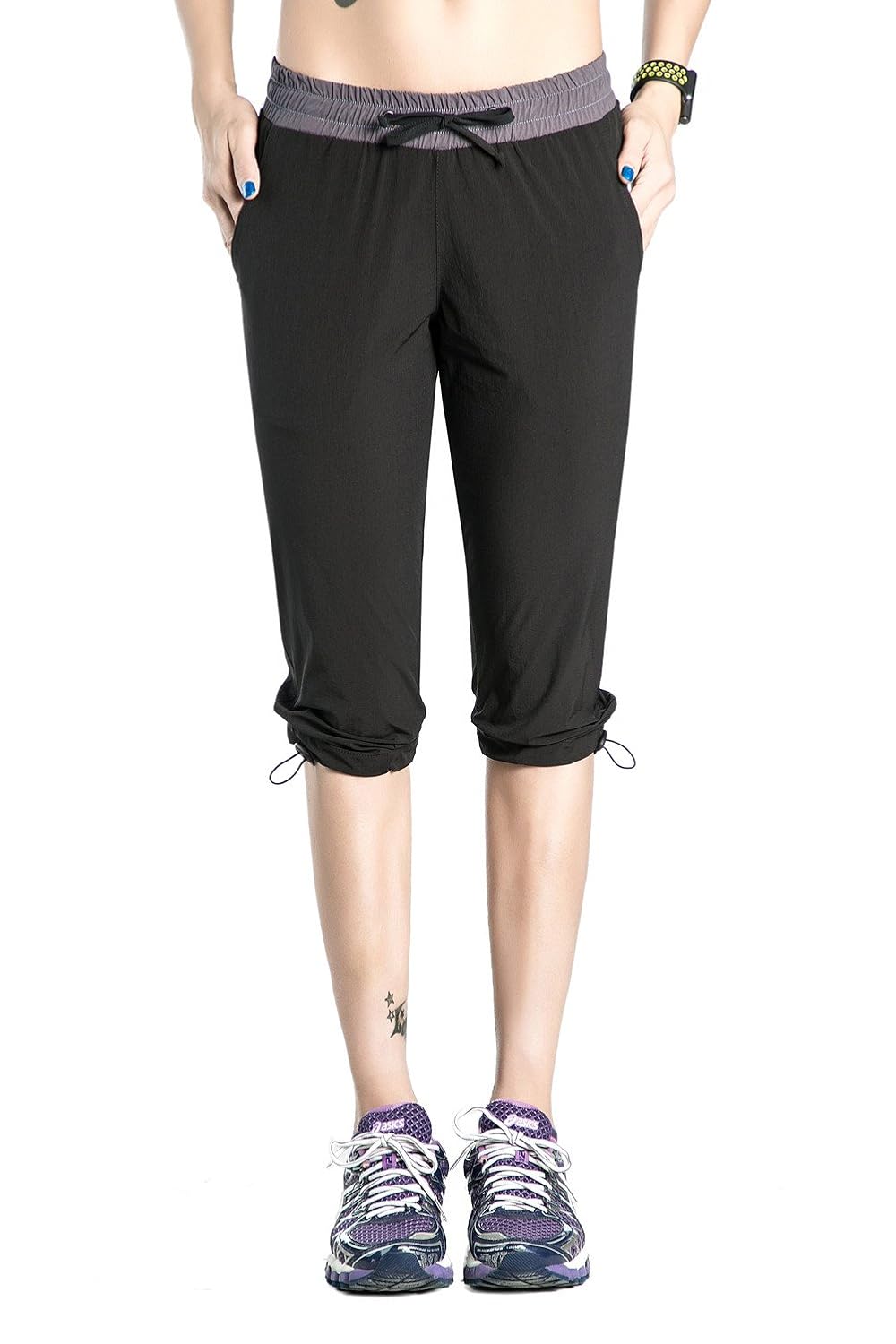 Nonwe Women's Quick Dry Hiking Shorts a Leg Hem Cinch eBay