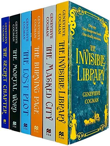 The Invisible Library Series 6 Books Collection Set by Genevieve Cogman (Invisible Library, Masked City, Burning Page, Lost Plot, Mortal Word & Secret Chapter)